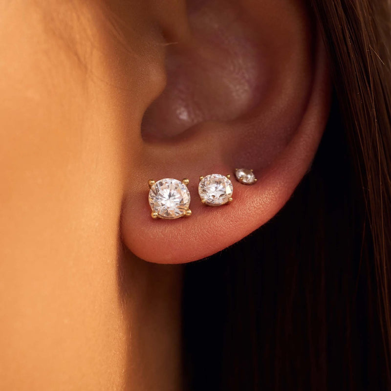 Beloro Jewels Monte Napoleone Stella 9 karaat oorknoppen BO360013-zoom-