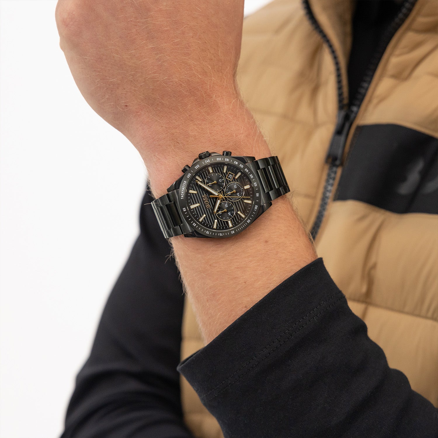 Hugo Boss Strike Chrono Black Men's Watch HB1514291