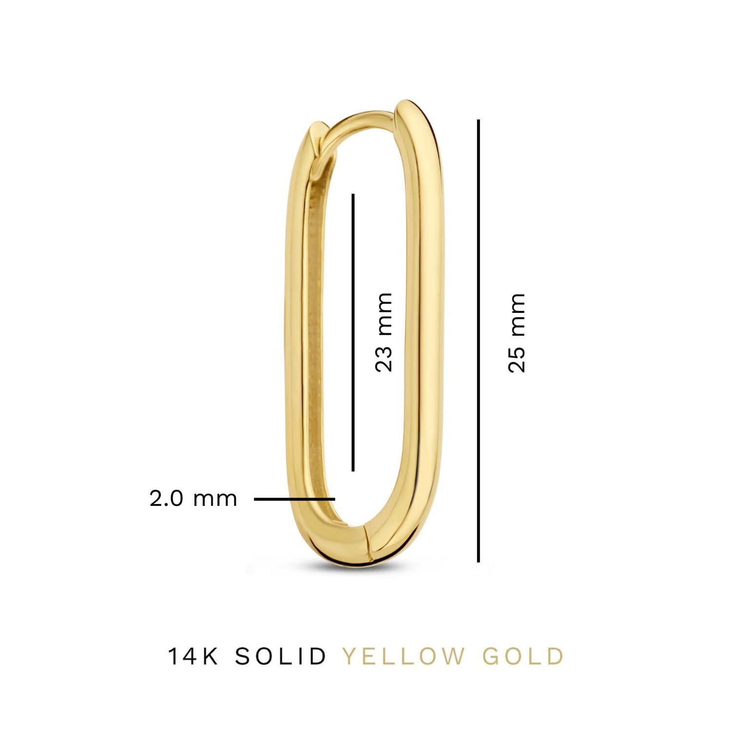 Isabel Bernard Rivoli Aimée 14 Carat Golden Hoop Earrings IB360237