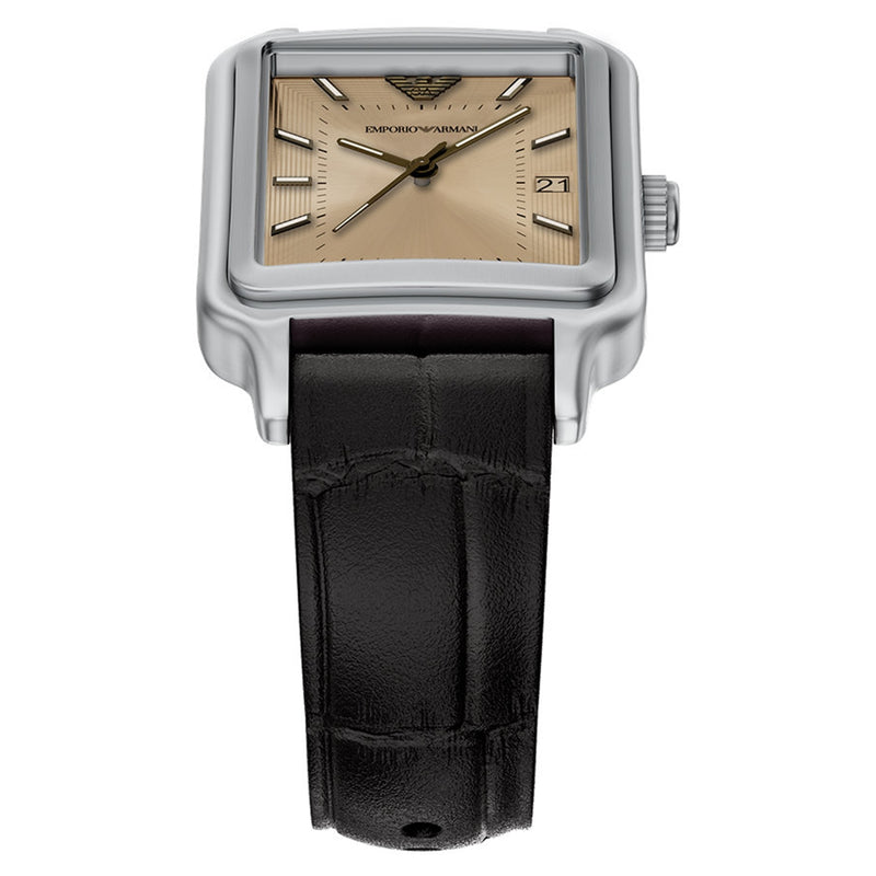 Emporio Armani Rectangular Silver Dial Watch AR11756-zoom-