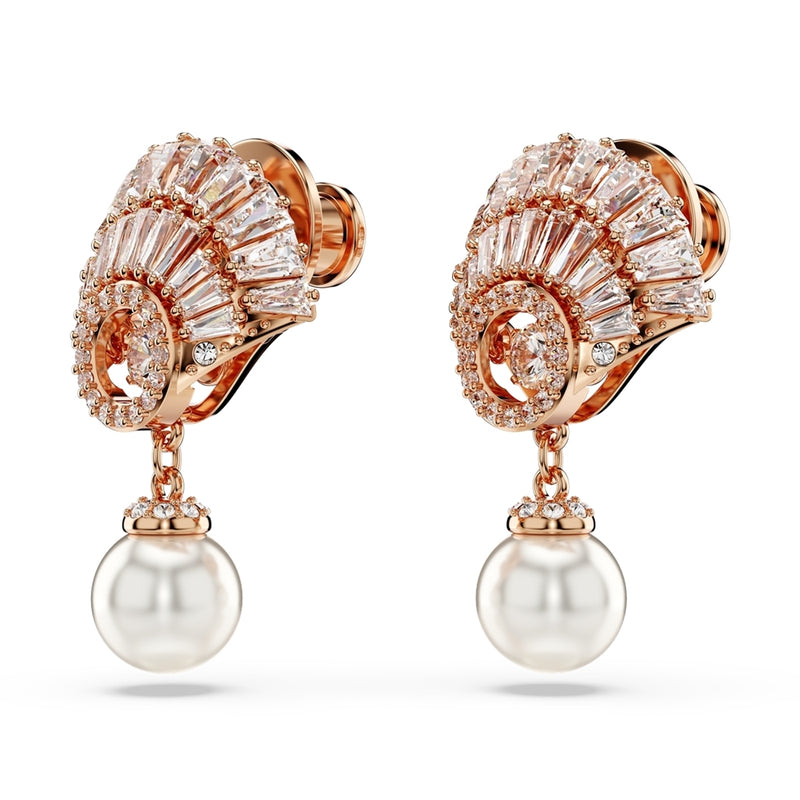 Swarovski Idyllia Roesgold-coloured Ear Studs 5689196-zoom-
