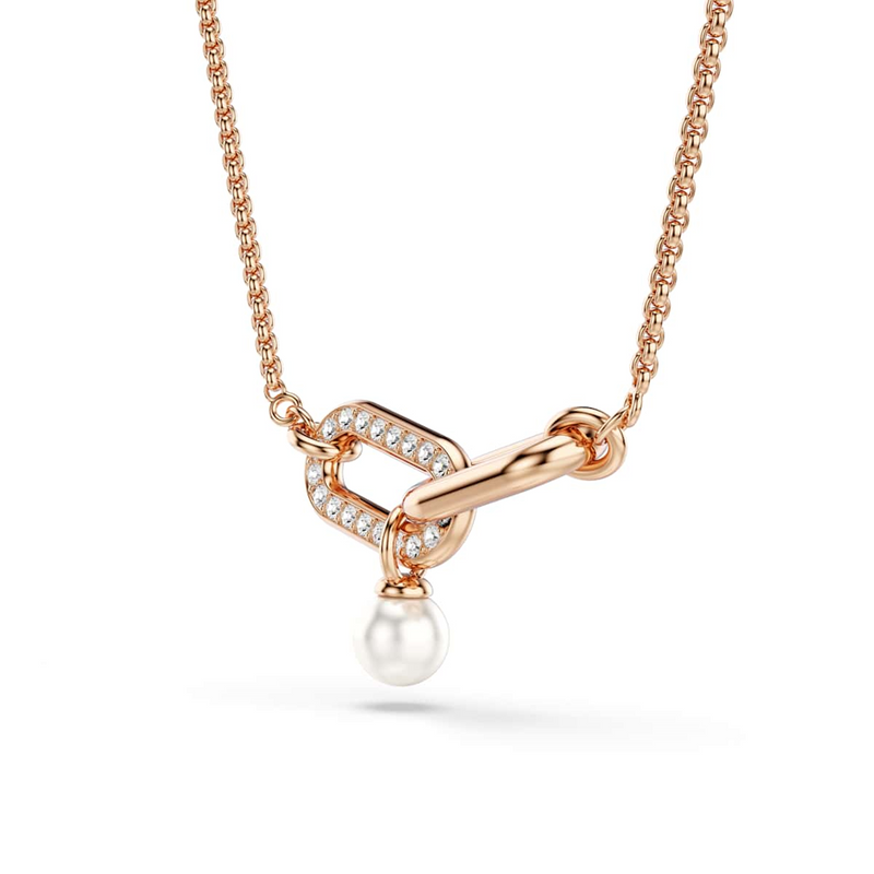 Swarovski Constella Rose Gold Coloured Necklace 5728589-zoom-