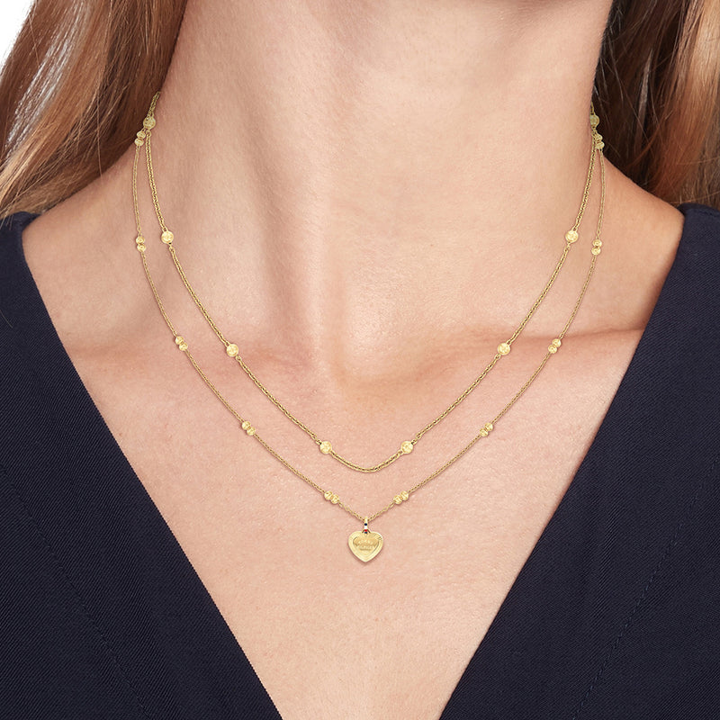 Tommy Hilfiger Roestvrij Staal Goudkleurige Dames Ketting TJ2781010-zoom-