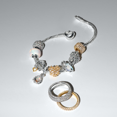 Pandora Moments Gold Plated Sparkling Heart Charm 764240C01