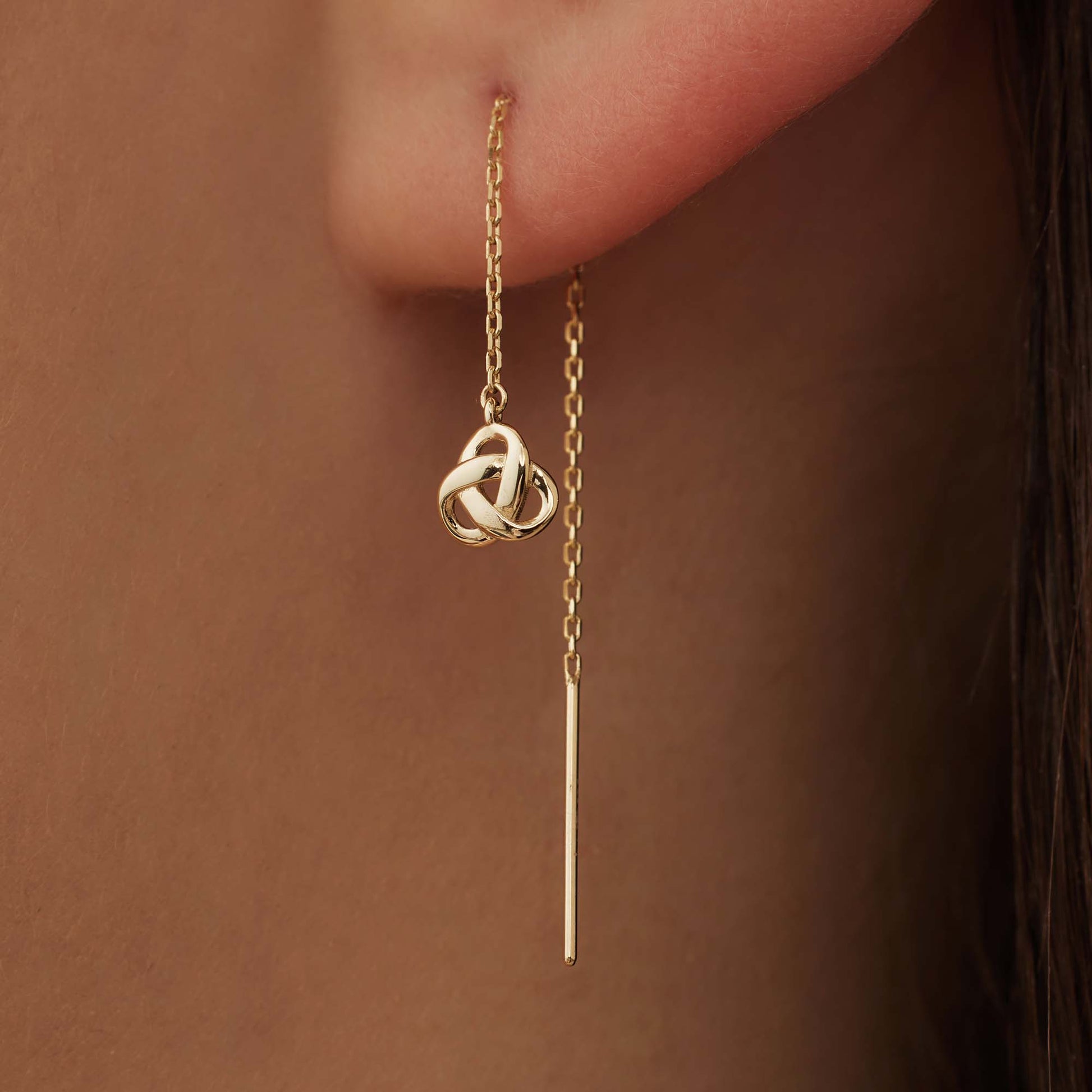 Isabel Bernard Rivoli Méline 14 Carat Golden Drop earrings IB360220