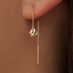 Isabel Bernard Rivoli Méline 14 Carat Golden Drop earrings IB360220