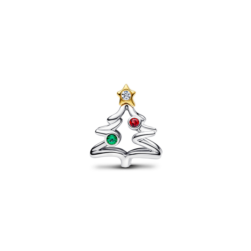 Pandora Moments Gold Plated Christmass Tree Charm 764248C01-zoom-