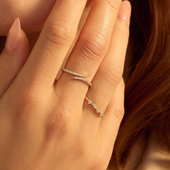 Beloro Jewels Monte Napoleone Mea 9 karat gold ring with zirconia BO330030-50