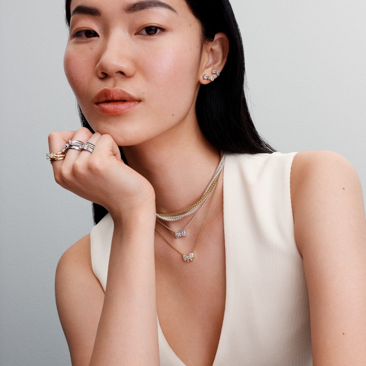 Pandora Timeless 925 Sterling Silver Necklace 393509C01-45