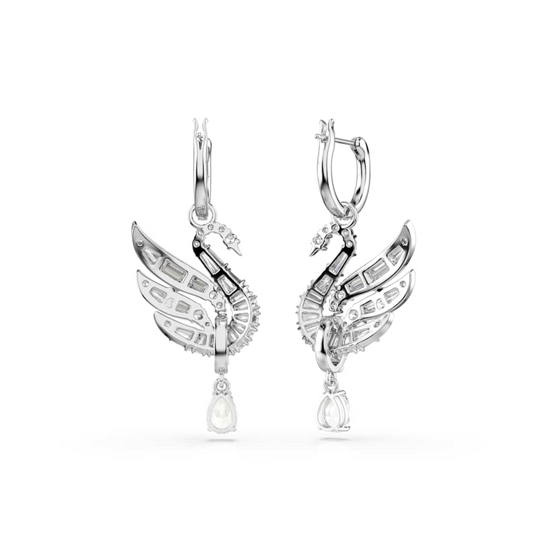 Swarovski Swan Silver Earrings 5723388-zoom-