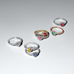 Pandora Timeless 925 Sterling Silver Sparkling Elevated Heart Ring 198421C06-52