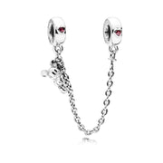Pandora 925 Sterling Silver Disney Mickey Safety Chain 797173CZR (Length: 5.00 cm)
