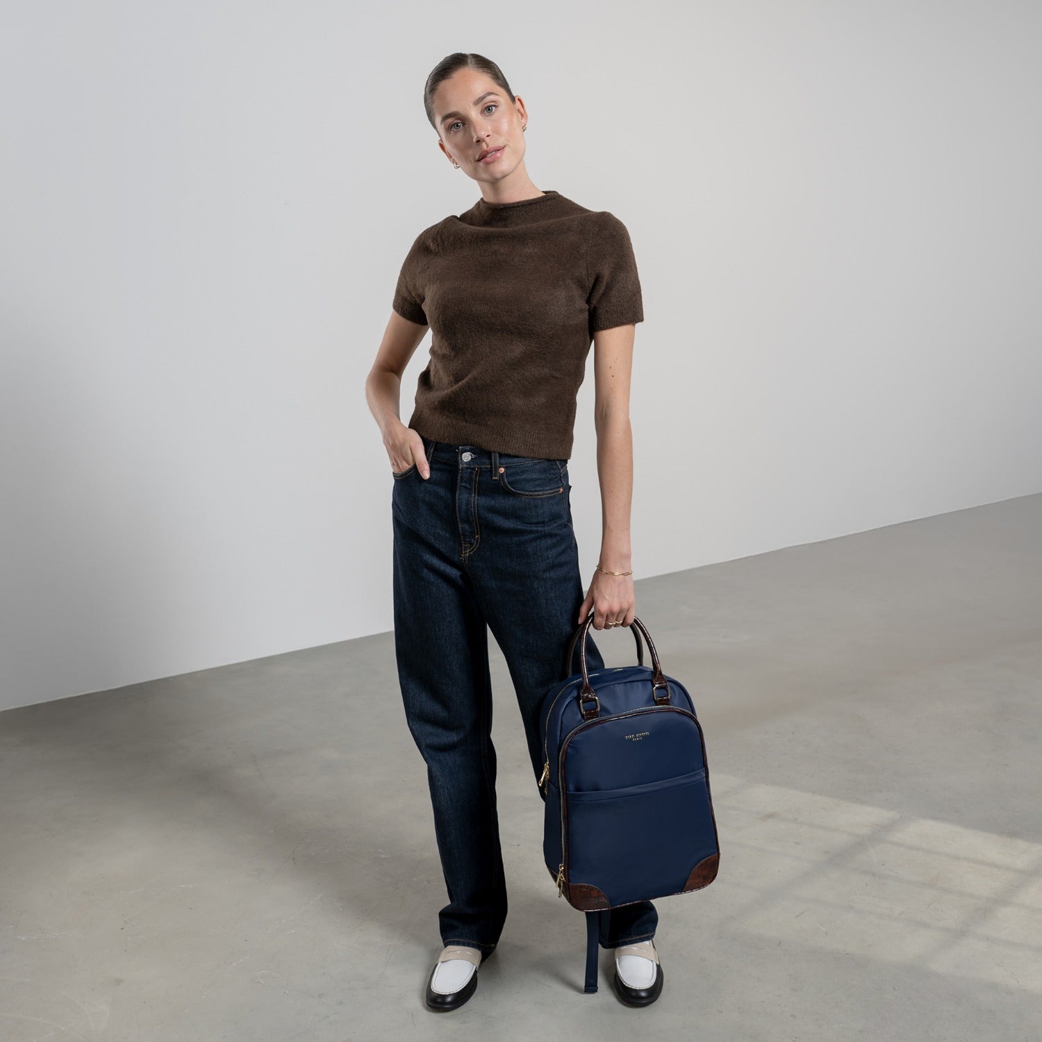 Isabel Bernard Du Louvre Cher Blue Backpack IB20004-942