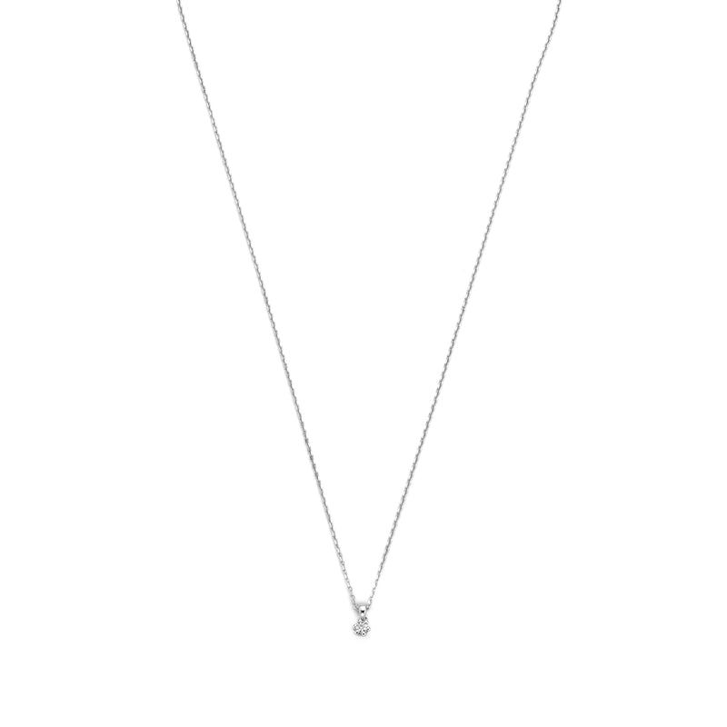 Isabel Bernard De la Paix Emily 14 karaat witgouden collier | diamant 0.05 ct | IBD350014-zoom-