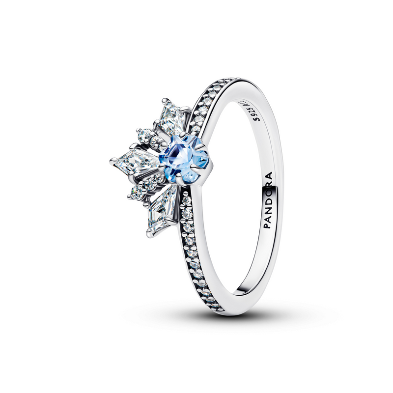 Pandora Disney 925 Sterling Silver Frozen Queen Elsa Tiara Ring 194134C01-54-zoom-