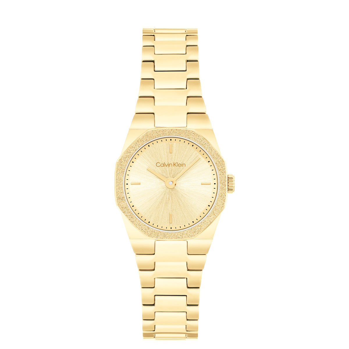 Calvin Klein Geometric Elegance Goudkleurig Dames Horloge 2002-CK25100142