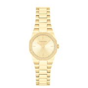 Calvin Klein Geometric Elegance Goudkleurig Dames Horloge 2002-CK25100142