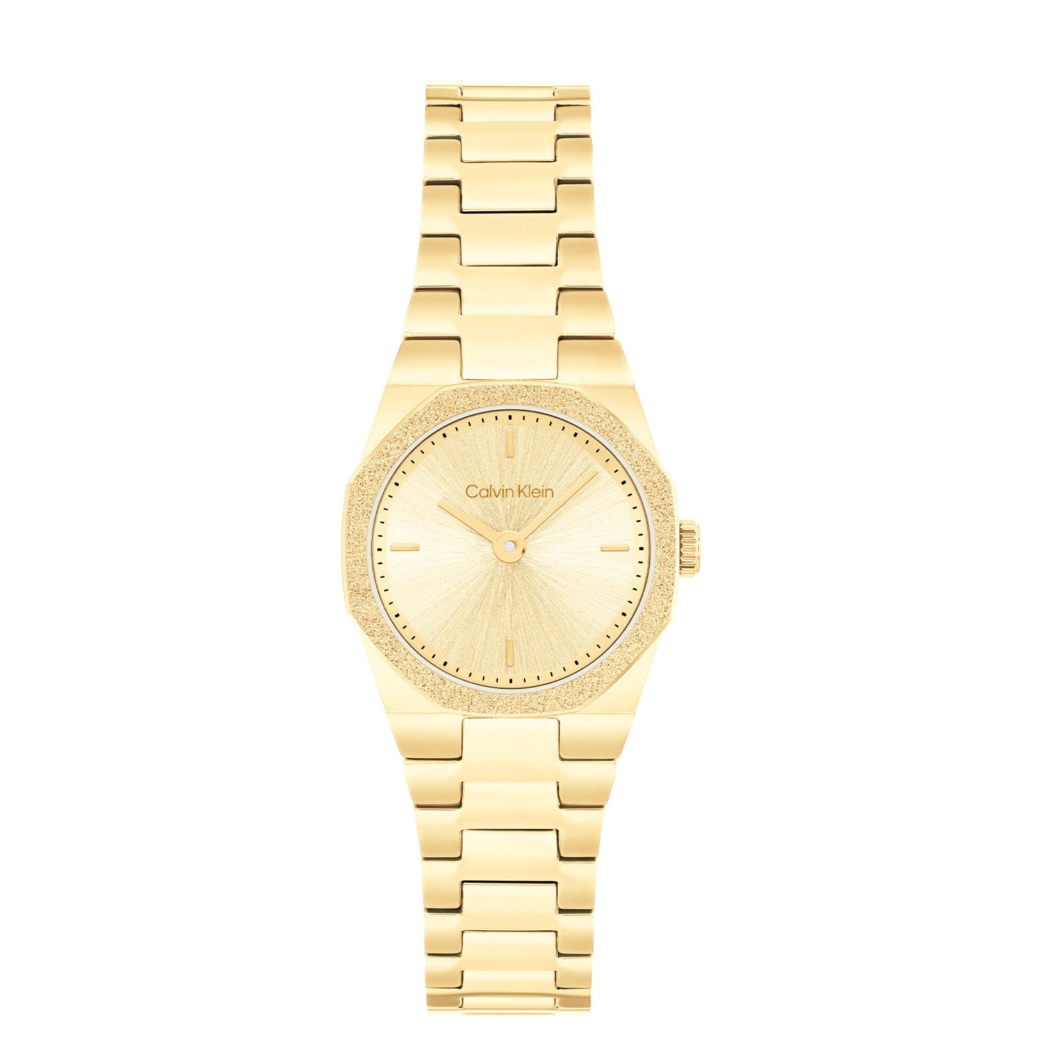 Calvin Klein Geometric Elegance Goudkleurig Dames Horloge 2002-CK25100142