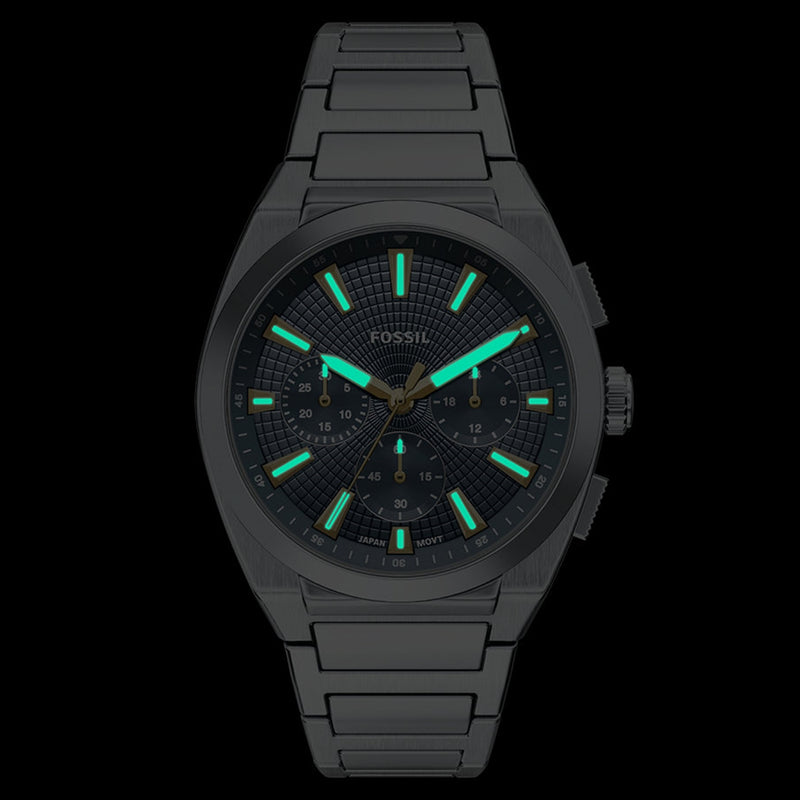 Fossil Everett Round Blue Dial Watch FS6154-zoom-