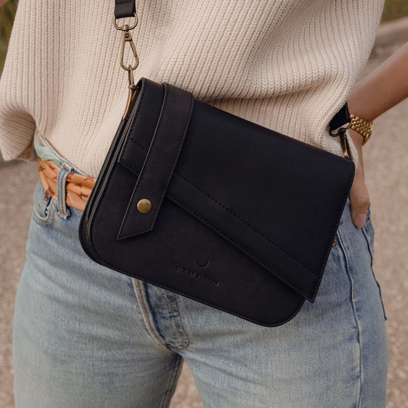 Violet Hamden Essential Bag Zwarte Crossbodytas VH22017-zoom-