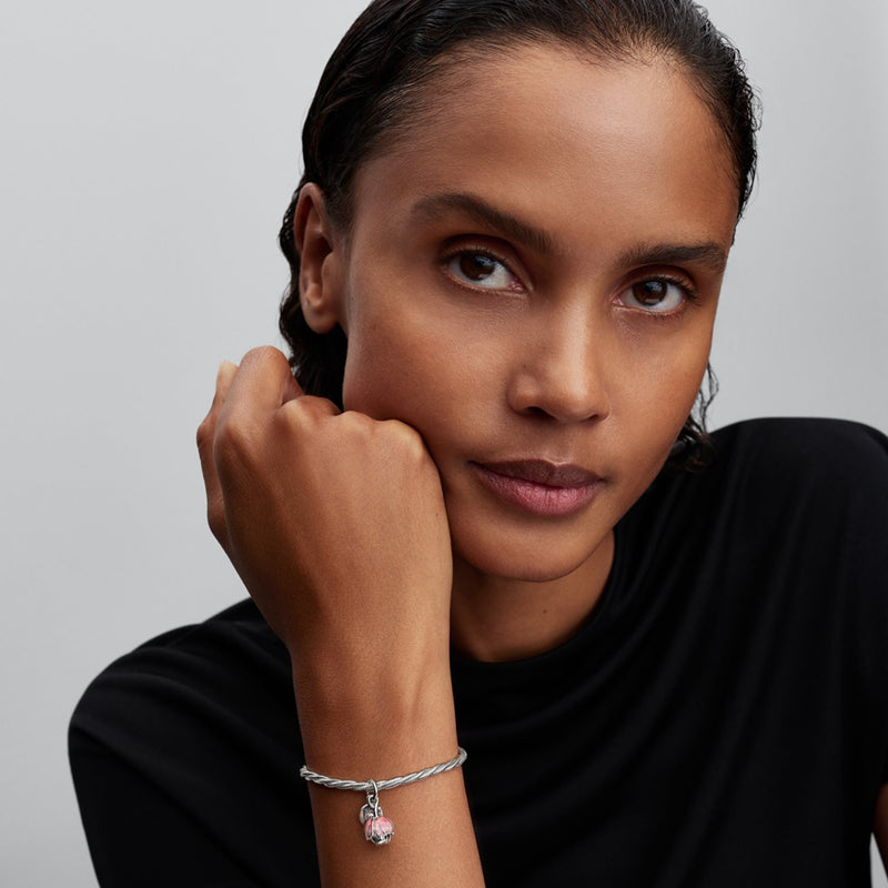 Pandora Moments Tweekleurige Bloeiende Bloem Hangende Bedel 764453C01-zoom-