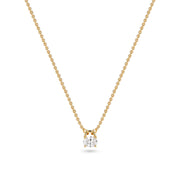 Sif Jakobs Vergulde Ovale Necklace SJ-N2744-CZ-YG