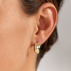 Beloro Jewels Della Spiga Susana 9 karat gold hoop earring (10 mm) BO360099
