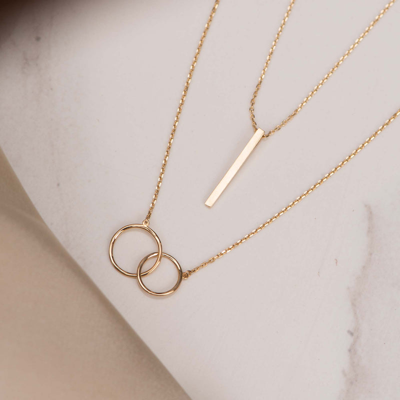 Isabel Bernard Le Marais Loulou 14 Karaat Gouden Ketting IB340132 (Lengte: 40.00-44.00 cm)-zoom-