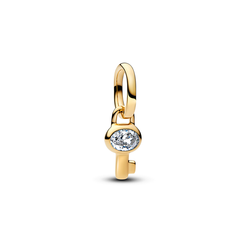 Pandora ME Gold Plated Key Mini Hanging Charm 764339C01-zoom-