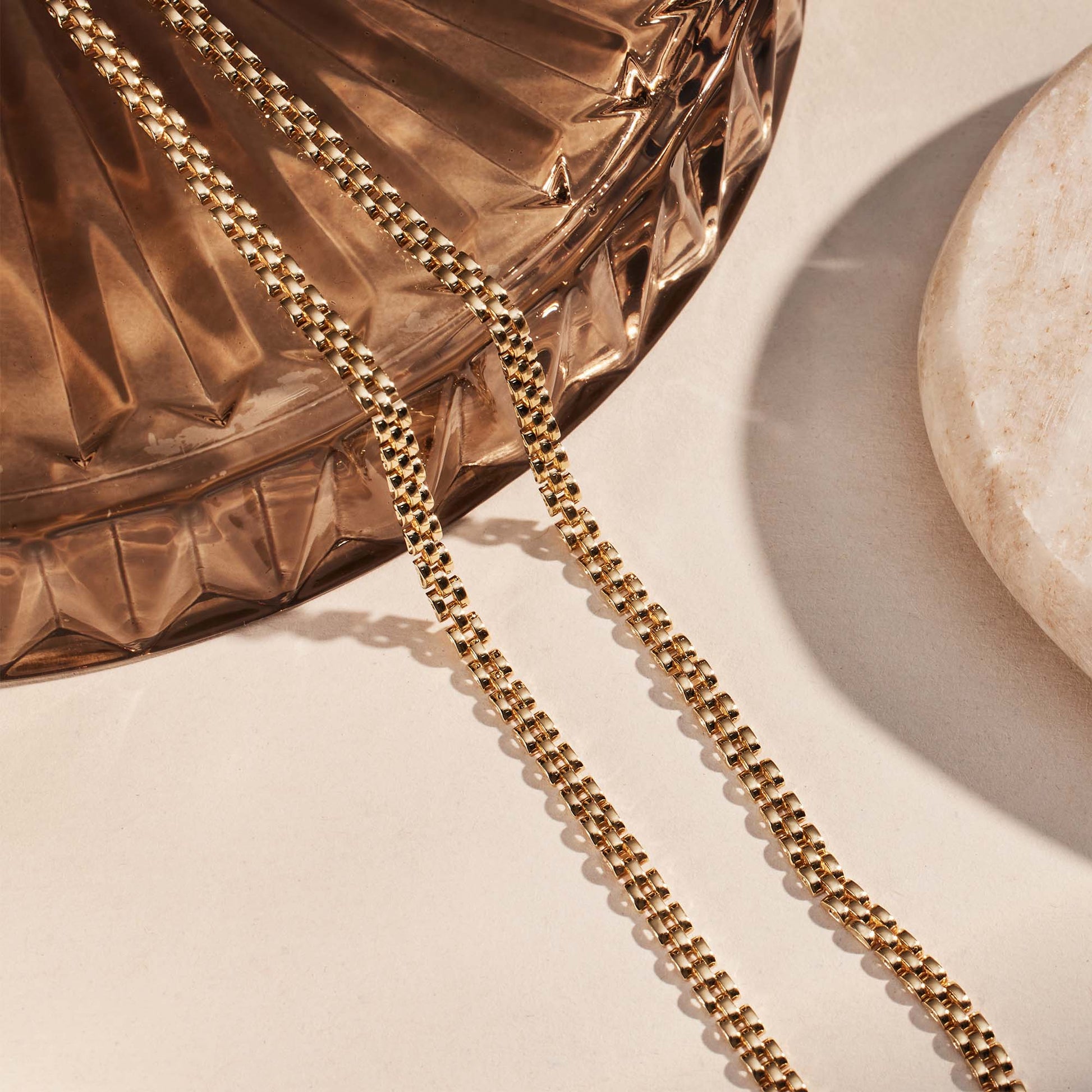 Isabel Bernard Aidee Rosine 14 Carat Golden Schakel Necklace IB340164