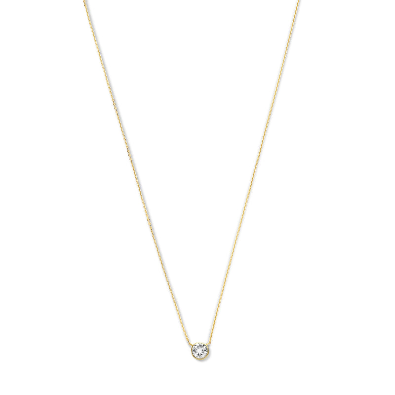 Violet Hamden Venus 925 Sterling Zilveren Gold Plated Ketting met Geboortesteen VH340010-DEC-zoom-