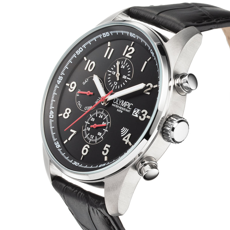 Olympic Zwart Heren Horloge 2002-OL89HSL046-zoom-