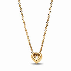 Pandora Timeless Heart Necklace 368425C01-45with14 Carat Gold Plating
