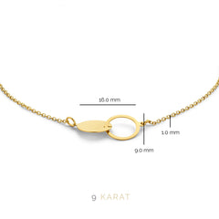 Beloro Jewels Regalo d'Amore 9 carat gold Necklace and Bracelet giftset BO90001