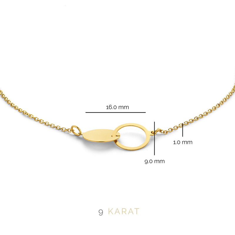 Beloro Jewels Regalo d'Amore 9 karaat ketting en armband giftset BO90001-zoom-