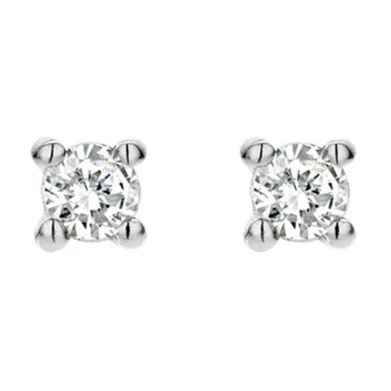 Blush Diamonds 14k Witgouden Oorknoppen Met Diamant 7601WDI-zoom-