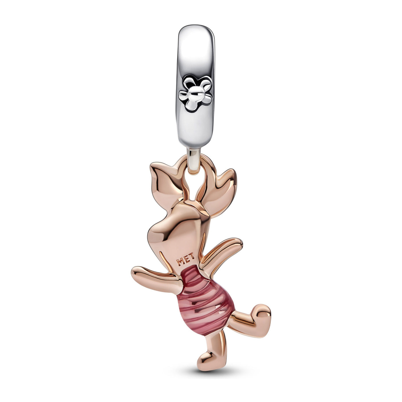 Pandora Disney 925 Sterling Silver Winnie The Pooh Piglet Charm 782208C01with14K RoseGold Plating