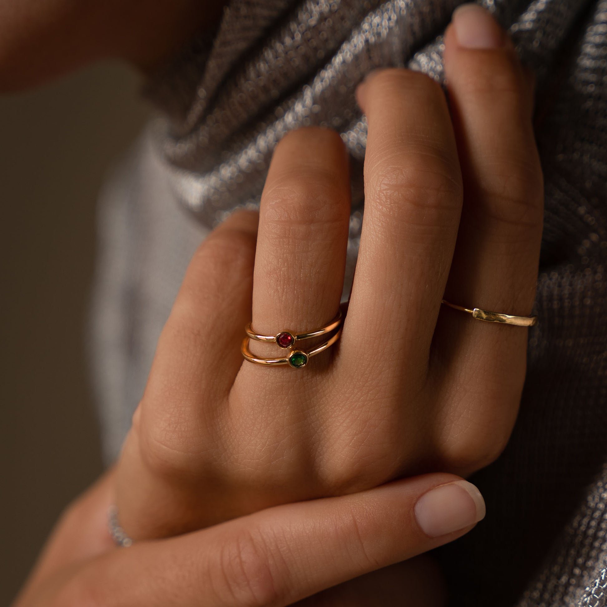 Violet Hamden Venus Goudkleurige Ring Met Geboortesteen VH330008APR-60
