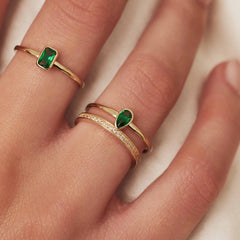 Isabel Bernard Baguette Olivia 14 Karaat Gouden Ring IB330086-48