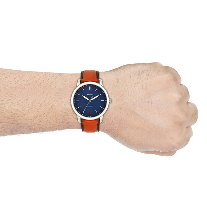 Fossil The Minimalist Silver and Blue Men's Watch FS5304-zoom-