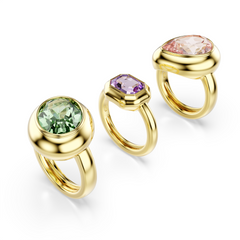 Swarovski Gema Gold Plated Ring Set 5741583