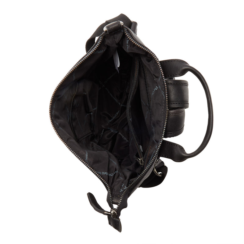 The Chesterfield Brand Saar Black Leather Backpack C58.026100-zoom-