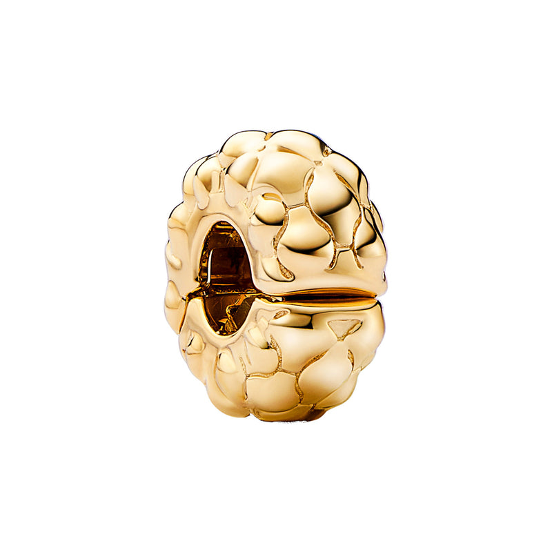 Pandora Moments Gold Plated Studded Clip Bedel 762716C00-zoom-