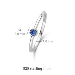 Violet Hamden Venus Silver Ring with Birthstone VH330007JUN-60