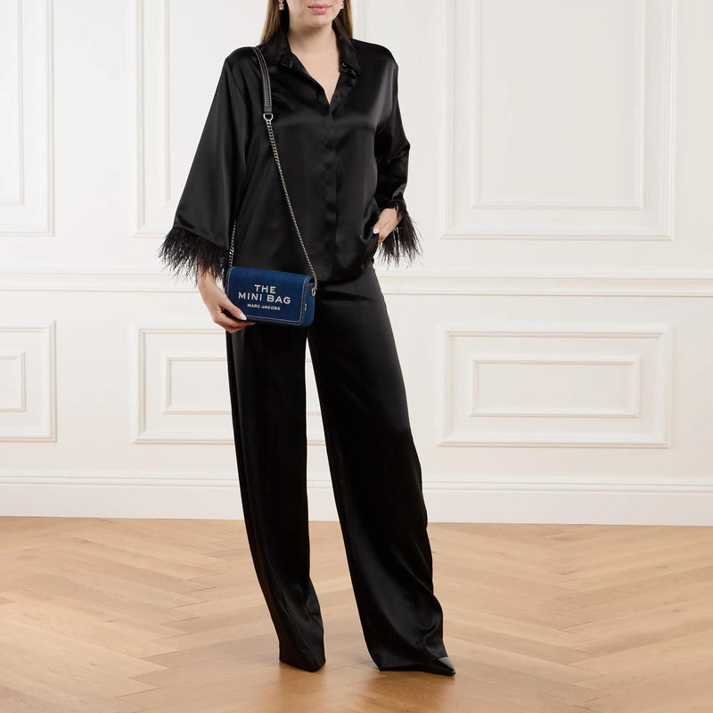 Marc Jacobs The Mini Bag Blue Denim Crossbody Bag 2001-A0347184-zoom-