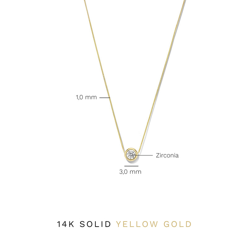 Isabel Bernard Rivoli Aélys 14 Karaat Gouden Ketting IB340137 (Lengte: 40.00-42.00 cm)-zoom-