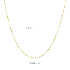 Blush 14 karat gold Necklace 3162YRM