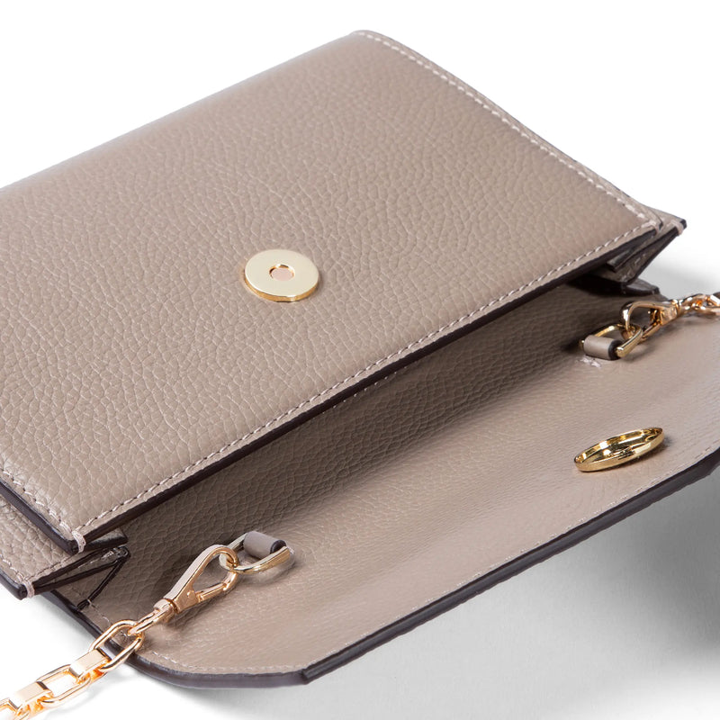Isabel Bernard Honoré Lina Taupe Clutch Met Afneembare Schouderketting IB21135-078-zoom-
