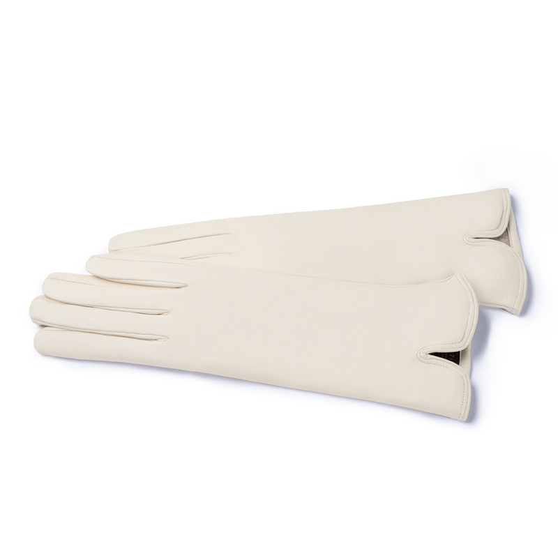 Isabel Bernard Isabel Bernard Honoré Sylvie crème leren handschoenen van geitenleer IB67004-372-7-zoom-