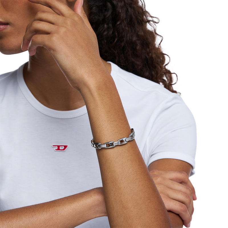 Diesel Metamorph Silver Stainless Steel Bracelet DX1633040-zoom-